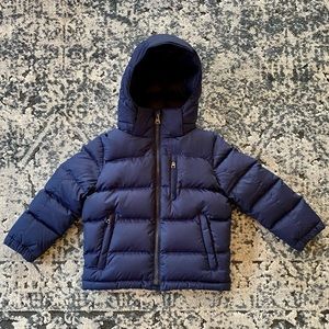 Ralph Lauren Hooded Down Toddler Boys Navy Jacket